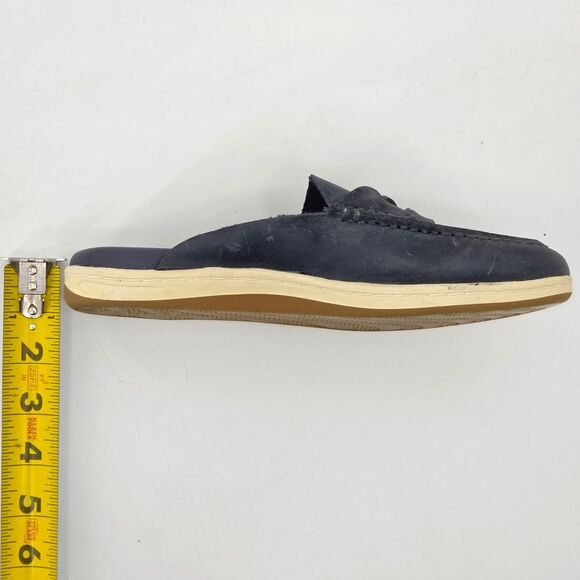 Sperry Mulefish Boat Shoes Womens Size 6 Blue Distressed Leather Nautical Prep - Picture 11 of 11